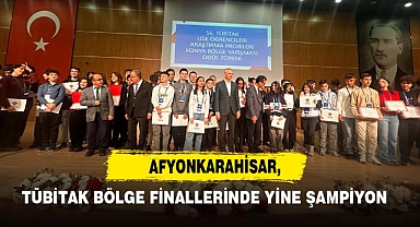 Afyonkarahisar, TÜBİTAK Bölge Finallerinde Yine Şampiyon