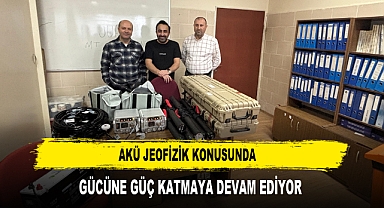 AKÜ JEOFİZİK KONUSUNDA GÜCÜNE GÜÇ KATMAYA DEVAM EDİYOR