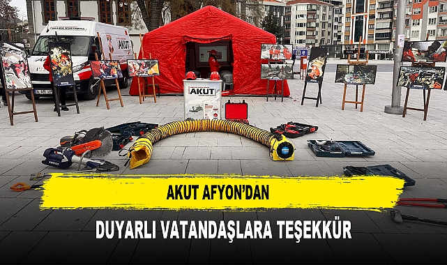 AKUT AFYON’DAN DUYARLI VATANDAŞLARA TEŞEKKÜR