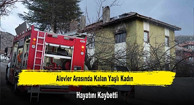 Alevler Arasında Kalan Yaşlı Kadın Hayatını Kaybetti