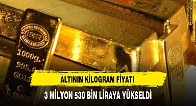 ALTININ KİLOGRAM FİYATI 3 MİLYON 530 BİN LİRAYA YÜKSELDİ