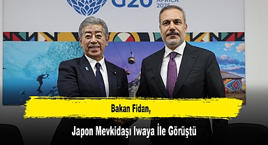 Bakan Fidan, Japon Mevkidaşı Iwaya İle Görüştü