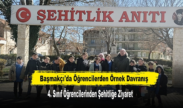 Başmakçı'da Öğrencilerden Örnek Davranış