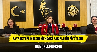 BAYRAKTEPE MEZARLIĞI’NDAKİ KABİRLERİN FİYATLARI GÜNCELLENECEK!