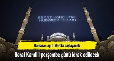 Berat Kandili perşembe günü idrak edilecek