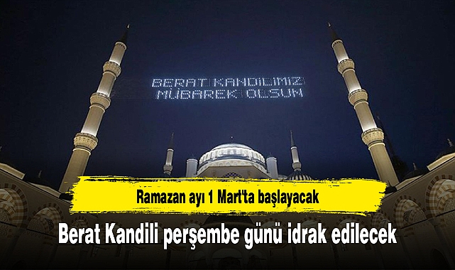 Berat Kandili perşembe günü idrak edilecek