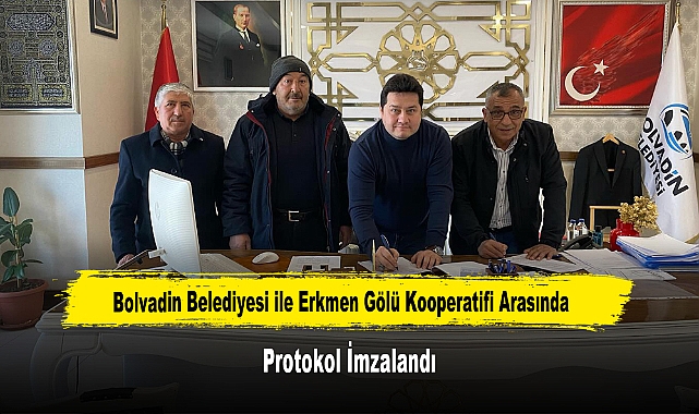 Bolvadin Belediyesi ile Erkmen Gölü Kooperatifi Arasında Protokol İmzalandı