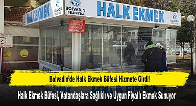 Bolvadin'de Halk Ekmek Büfesi Hizmete Girdi!