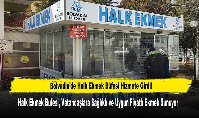 Bolvadin'de Halk Ekmek Büfesi Hizmete Girdi!