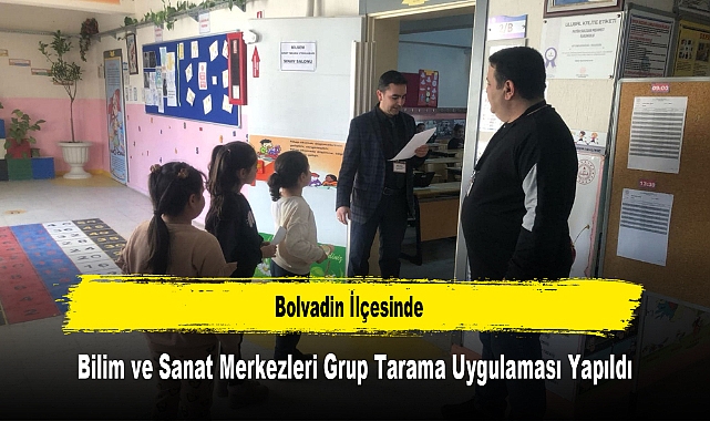 Bolvadin İlçesinde, Bilim ve Sanat Merkezleri Grup Tarama Uygulaması Yapıldı