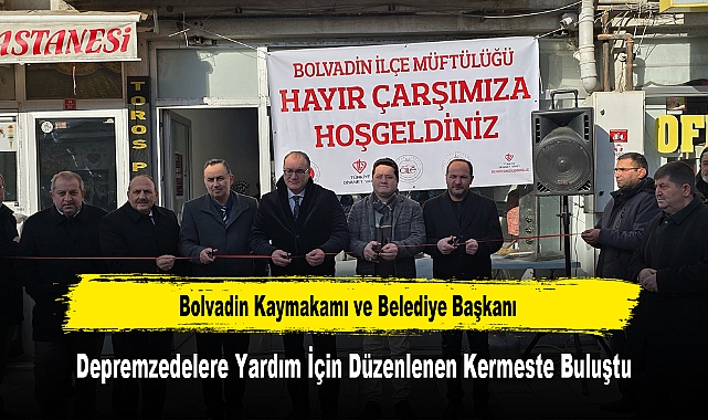 Bolvadin Kaymakamı ve Belediye Başkanı, Depremzedelere Yardım İçin Düzenlenen Kermeste Buluştu