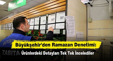 Büyükşehir’den Ramazan Denetimi: Ürünlerdeki Detayları Tek Tek İncelediler