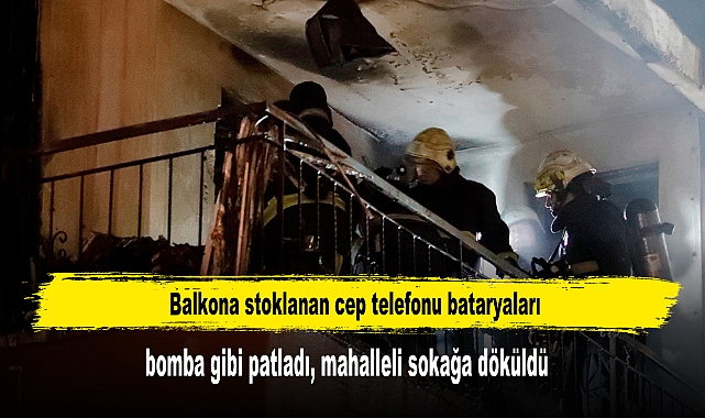 Cep Telefonu Bataryaları Bomba Gibi Patladı, Mahalleli Sokağa Döküldü