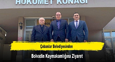 Çobanlar Belediyesinden, Bolvadin Kaymakamlığına Ziyaret