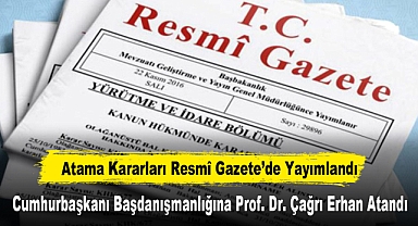 Cumhurbaşkanı Başdanışmanlığına Prof. Dr. Çağrı Erhan Atandı