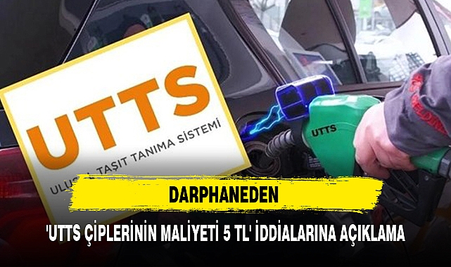 DARPHANEDEN 'UTTS ÇİPLERİNİN MALİYETİ 5 TL' İDDİALARINA AÇIKLAMA