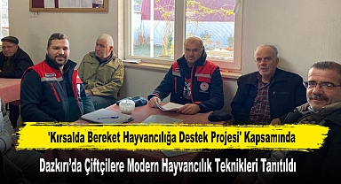 Dazkırı’da Çiftçilere Modern Hayvancılık Teknikleri Tanıtıldı