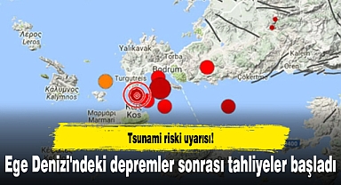 Ege Denizi'ndeki depremler sonrası tahliyeler başladı: Tsunami riski uyarısı