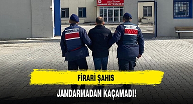 FİRARİ ŞAHIS JANDARMADAN KAÇAMADI!