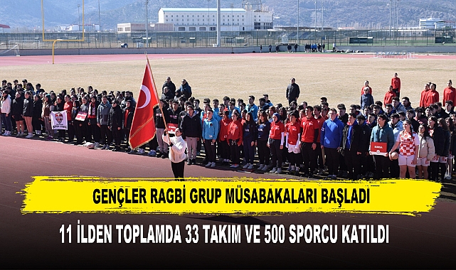 Gençler Ragbi Grup Müsabakalarına 11 İlden Toplamda 33 Takım ve 500 Sporcu Katıldı