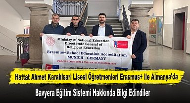 Hattat Ahmet Karahisari Lisesi Öğretmenleri Erasmus+ ile Almanya’da