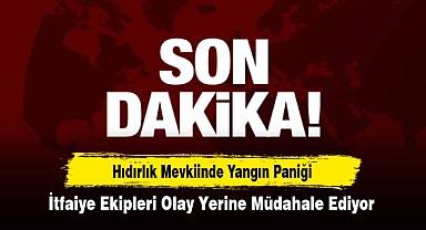 Hıdırlık Mevkiinde Yangın Paniği! İtfaiye Ekipleri Olay Yerine Müdahale Ediyor