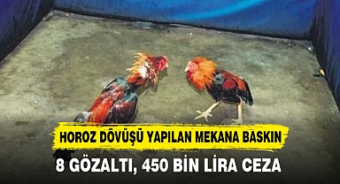 HOROZ DÖVÜŞÜ YAPILAN MEKANA BASKIN