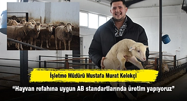 İşletme Müdürü Mustafa Murat Kelekçi: “Hayvan refahına uygun AB standartlarında üretim yapıyoruz”