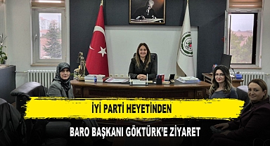 İYİ PARTİ HEYETİNDEN BARO BAŞKANI GÖKTÜRK’E ZİYARET