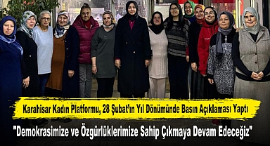 Karahisar Kadın Platformu'ndan 28 Şubat Açıklaması