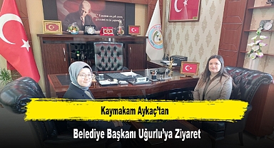 Kaymakam Aykaç’tan, Belediye Başkanı Uğurlu’ya Ziyaret