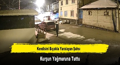 Kendisini Bıçakla Yaralayan Şahsı Kurşun Yağmuruna Tuttu