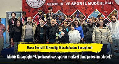Masa Tenisi İl Birinciliği Müsabakaları Sonuçlandı