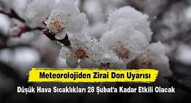 Meteorolojiden Zirai Don Uyarısı