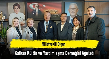 Milletvekili Olgun, Kafkas Kültür ve Yardımlaşma Derneğini Ağırladı