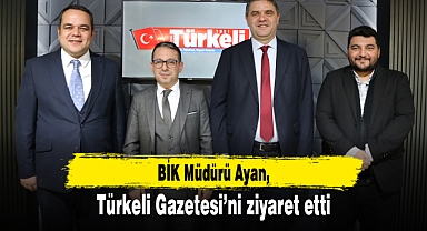 Müdür Ayan, Türkelı̇ Gazetesı̇'nı̇ Zı̇yaret Ettı̇