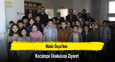 Müdür Özçal’dan, Kocatepe İlkokuluna Ziyaret