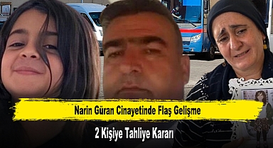 Narin Güran Cinayetinde Flaş Gelişme 2 Kişiye Tahliye Kararı