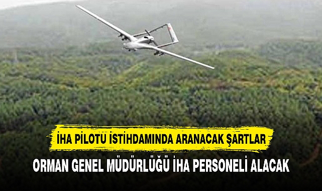 ORMAN GENEL MÜDÜRLÜĞÜ İHA PERSONELİ ALACAK
