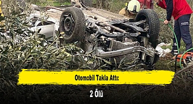 Otomobil Takla Attı: 2 Ölü