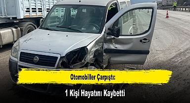 Otomobiller Çarpıştı: 1 Kişi Hayatını Kaybetti