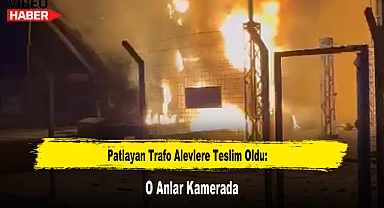 Patlayan Trafo Alevlere Teslim Oldu: O Anlar Kamerada