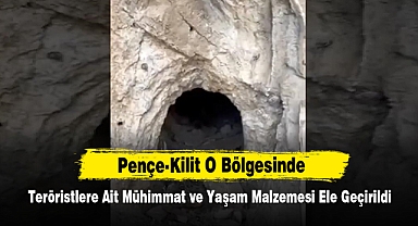 Pençe-Kilit O Bölgesinde Teröristlere Ait Mühimmat ve Yaşam Malzemesi Ele Geçirildi