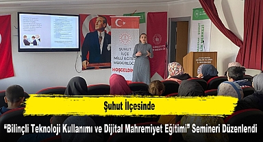 Şuhut İlçesinde, "Bilinçli Teknoloji Kullanımı ve Dijital Mahremiyet Eğitimi" Semineri Düzenlendi