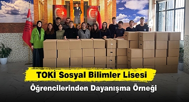 TOKİ Sosyal Bilimler Lisesi Öğrencilerinden Dayanışma Örneği
