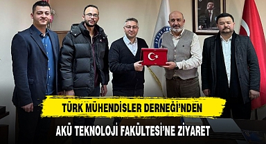 TÜRK MÜHENDİSLER DERNEĞİ’NDEN AKÜ TEKNOLOJİ FAKÜLTESİ’NE ZİYARET