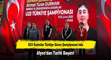 U23 Kadınlar Türkiye Güreş Şampiyonası’nda Afyon’dan Tarihi Başarı!