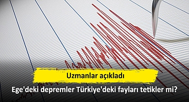 Uzmanlar açıkladı: Ege'deki depremler Türkiye'deki fayları tetikler mi?