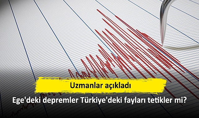Uzmanlar açıkladı: Ege'deki depremler Türkiye'deki fayları tetikler mi?