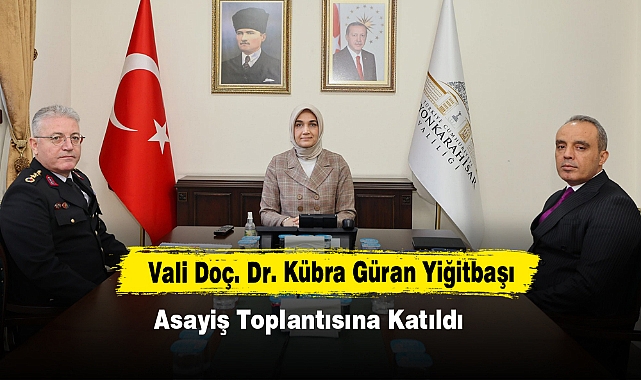 Vali Yiğitbaşı, Asayiş Toplantısına Katıldı